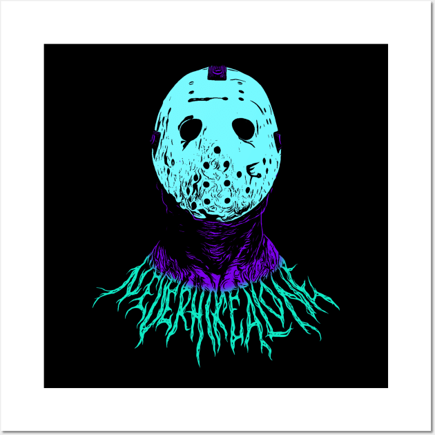 Ghost Jason Metal Retro Wall Art by ANewKindOfFear